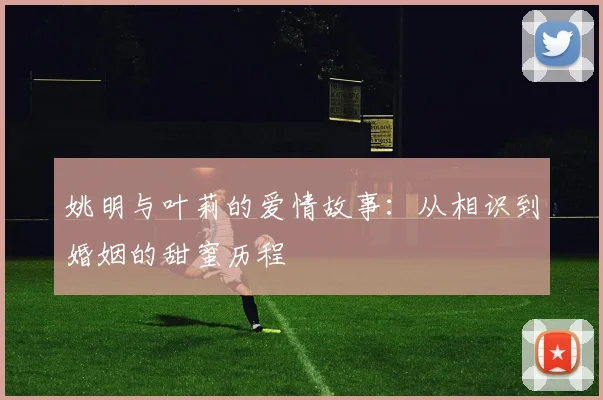 姚明与叶莉的爱情故事：从相识到婚姻的甜蜜历程